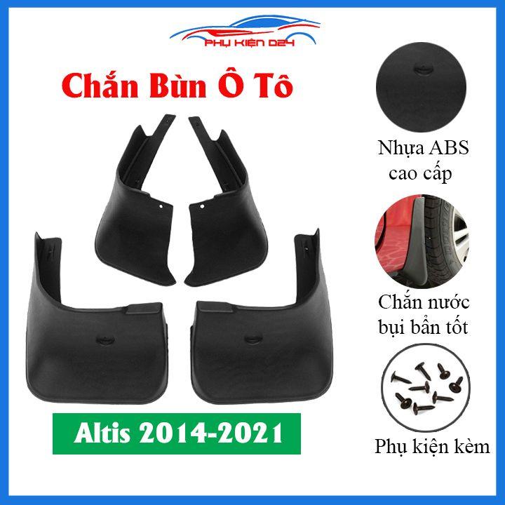 Bộ 4 chắn bùn chuẩn cho xe Altis 2014-2015-2016-2017-2018-2019-2020-2021