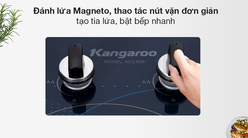 Bếp ga âm Kangaroo KG536B - Hàng chính hãng