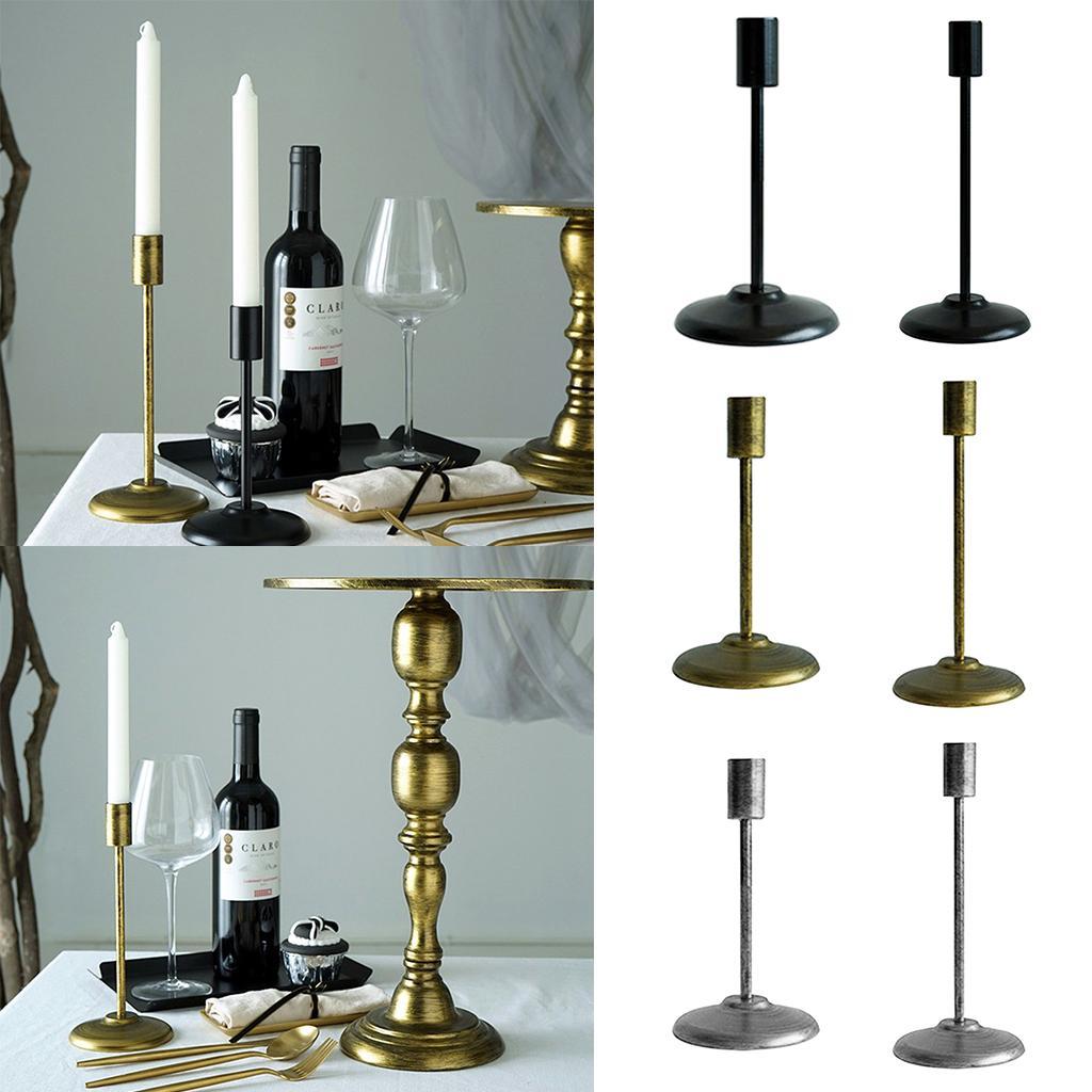 Iron Candle Holder Candlestick Tealight Wedding Party Home Decor
