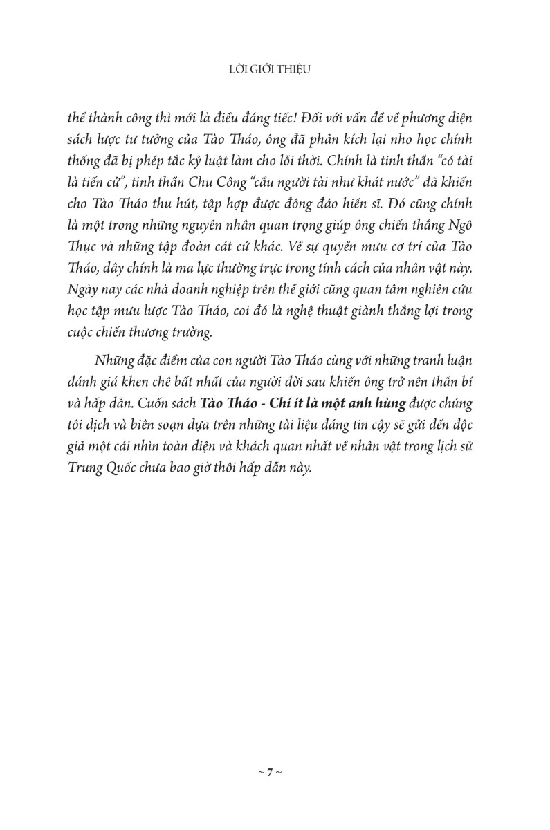 Tào Tháo - Chí Ít Là Một Anh Hùng _KV