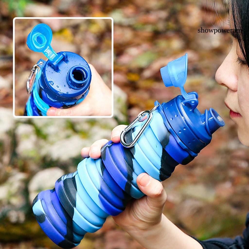Bình Nước Thể Thao 500ml Gấp Gọn Tiện Lợi