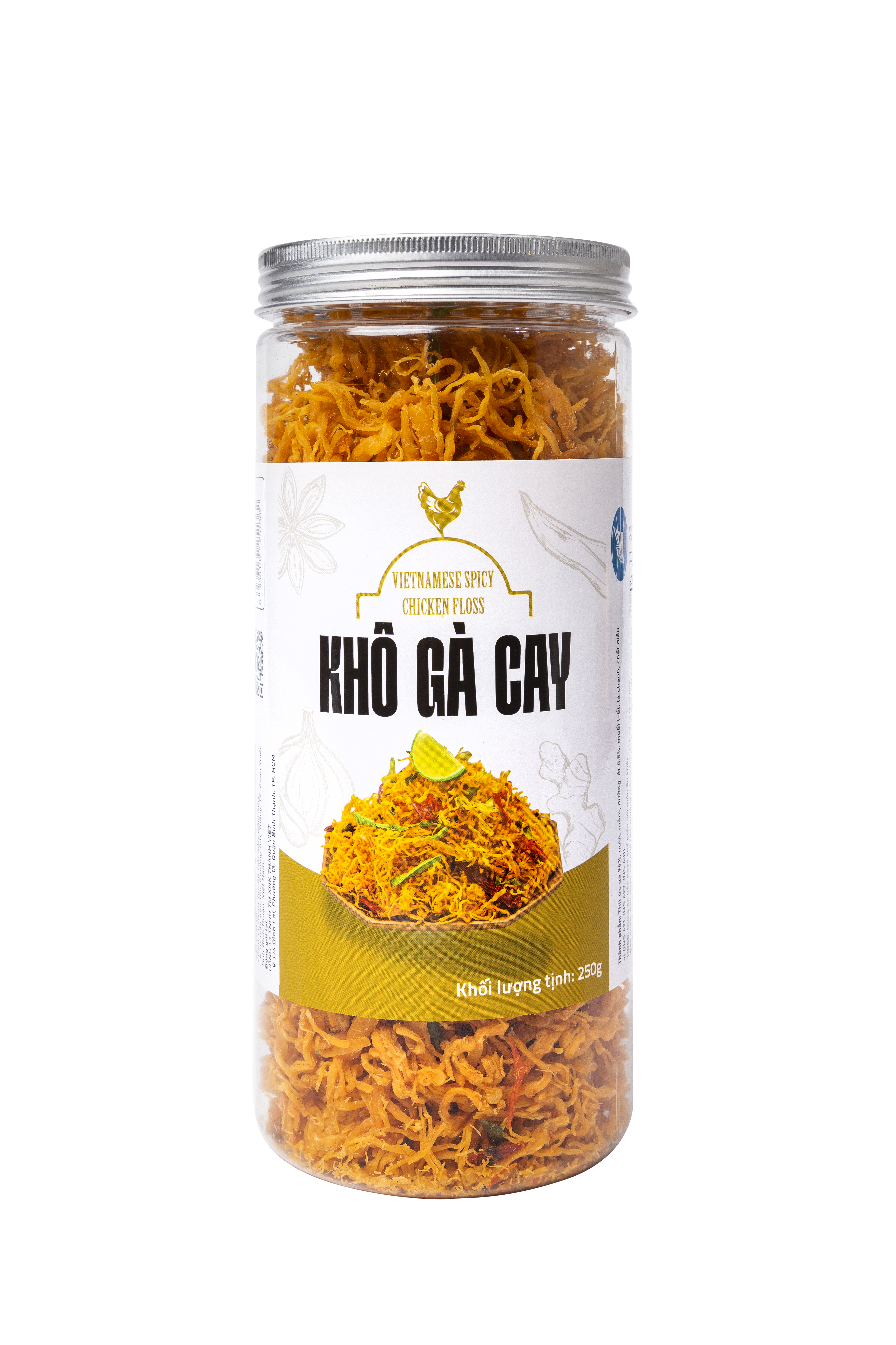 KHÔ GÀ CAY 250 G HỦ LỚN