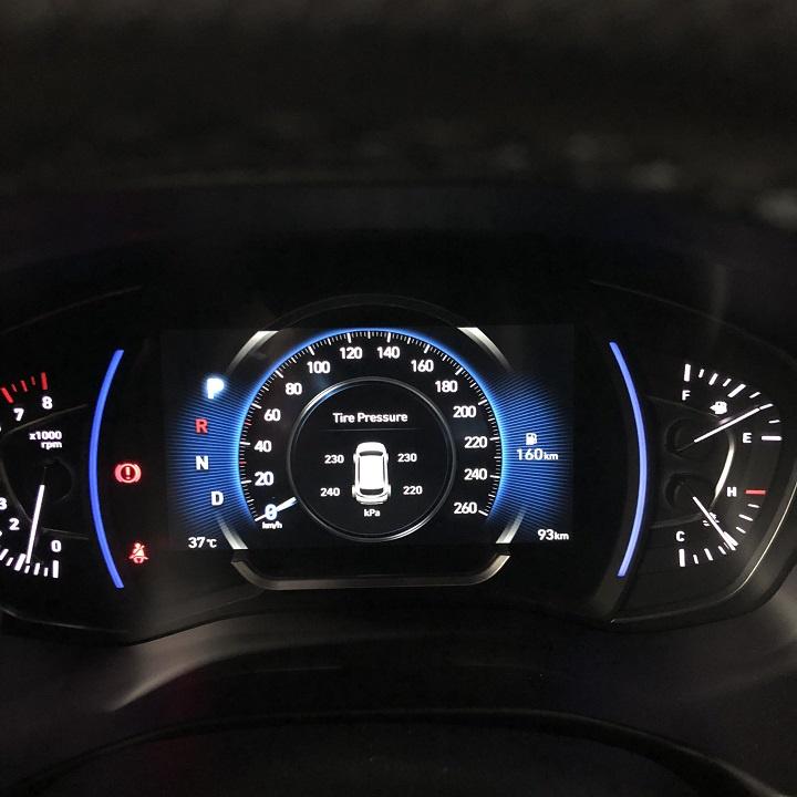 Cảm Biến Áp Suất Lốp Theo Xe Hyundai Santafe 2019-2020 ELLISAFE I31 Quản Lý Bằng Điện Thoại