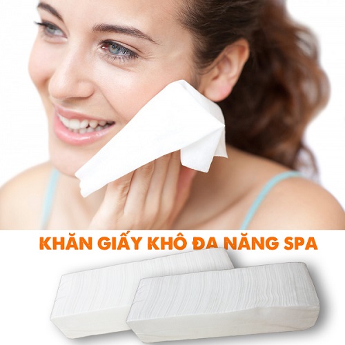 Cây Khăn Lau Mặt Spa L1 (200 tờ/cây) – Giấy lau mặt trong thẩm mỹ, spa – Khăn giấy chăm sóc da 