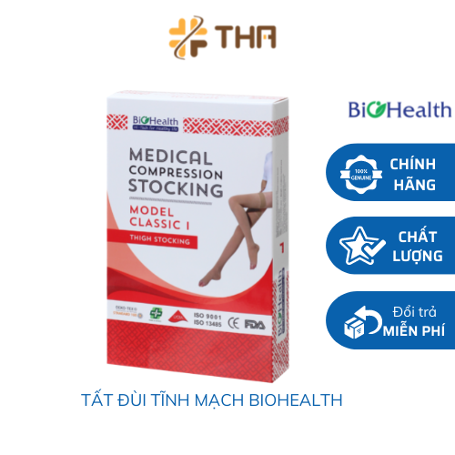 Vớ Đùi - Tất Y Khoa Ngăn Ngừa CHỐNG GIÃN TĨNH MẠCH BioHealth Classic I AG Màu da - CHÍNH HÃNG