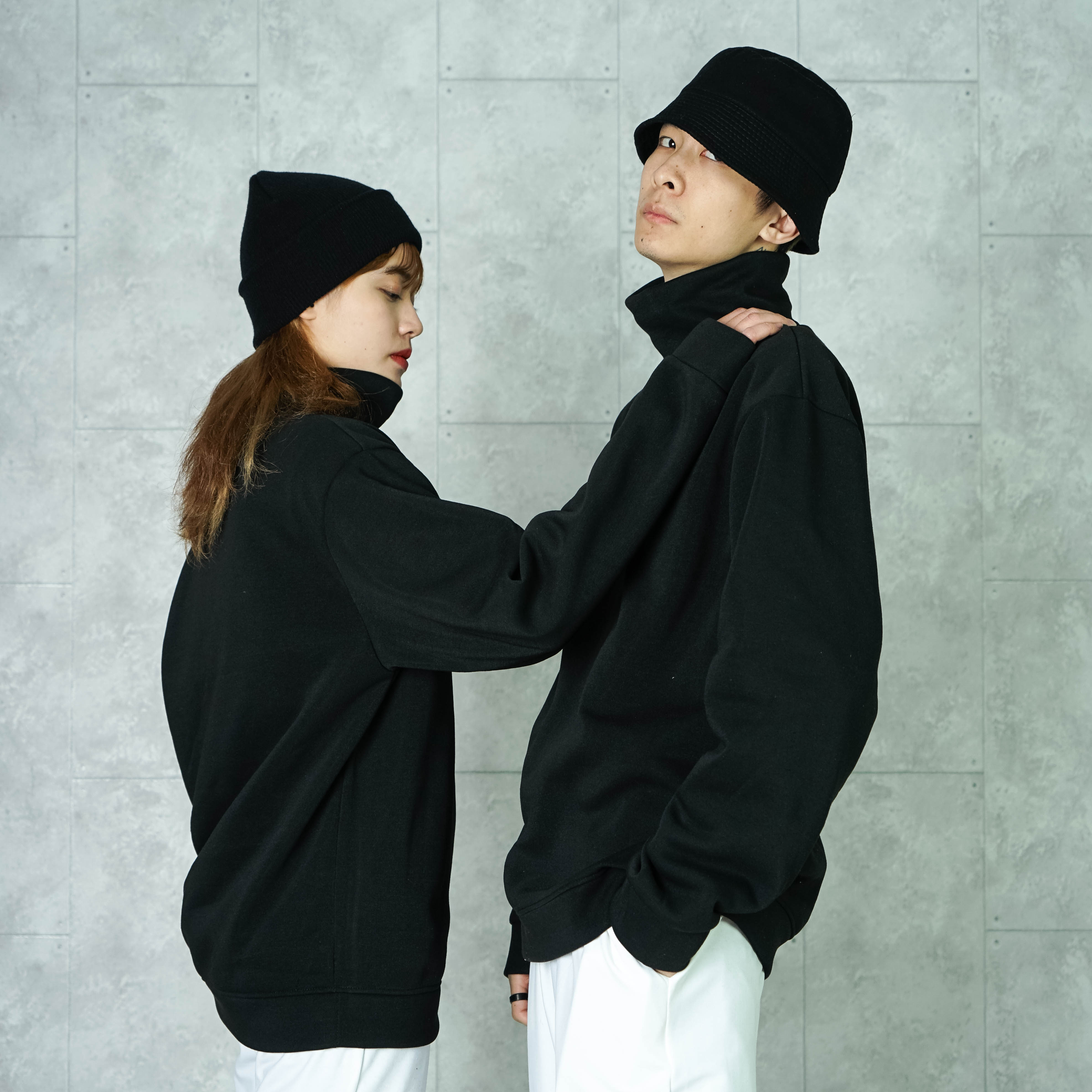 Áo Nỉ CỔ CAO N7 Unisex Trơn Nỉ Dài Tay Oversize Nam Nữ Basic Sweater Form Rộng thời trang Hàn Quốc cá tính nhiều màu