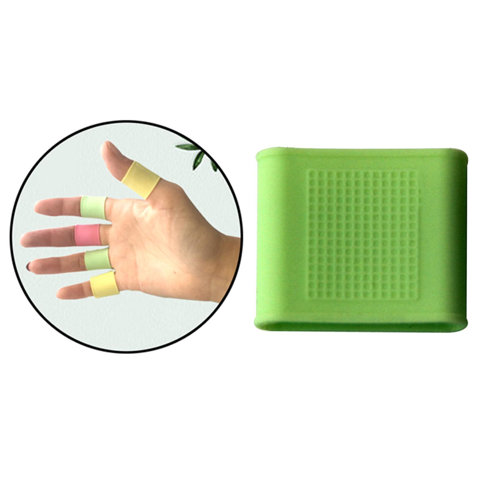 3xSoft Golf Finger Sleeves Silicone Protector Support Wrap Light Green 23mm