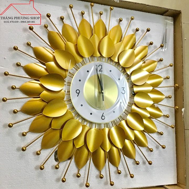 Đồng Hồ Treo Tường Trang Trí Lá Vàng Mùa Thu TP-054