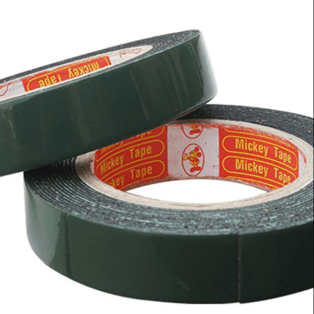 Sét 2 cuộn băng dính xốp 2 mặt xanh siêu dính