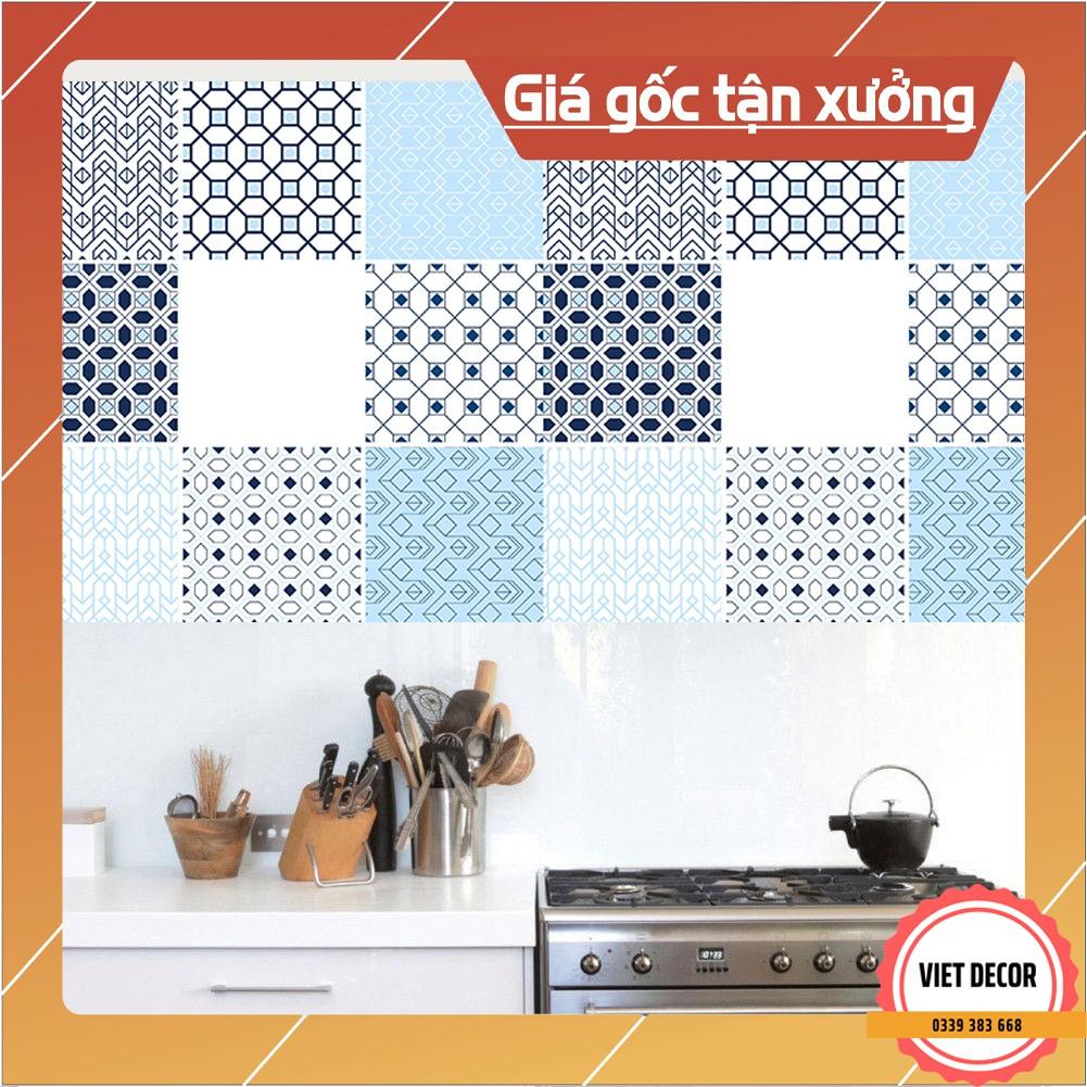 Decal Gạch Bông H64 - Set 30 ô 20x20cm - Decal Dán tường Trang trí