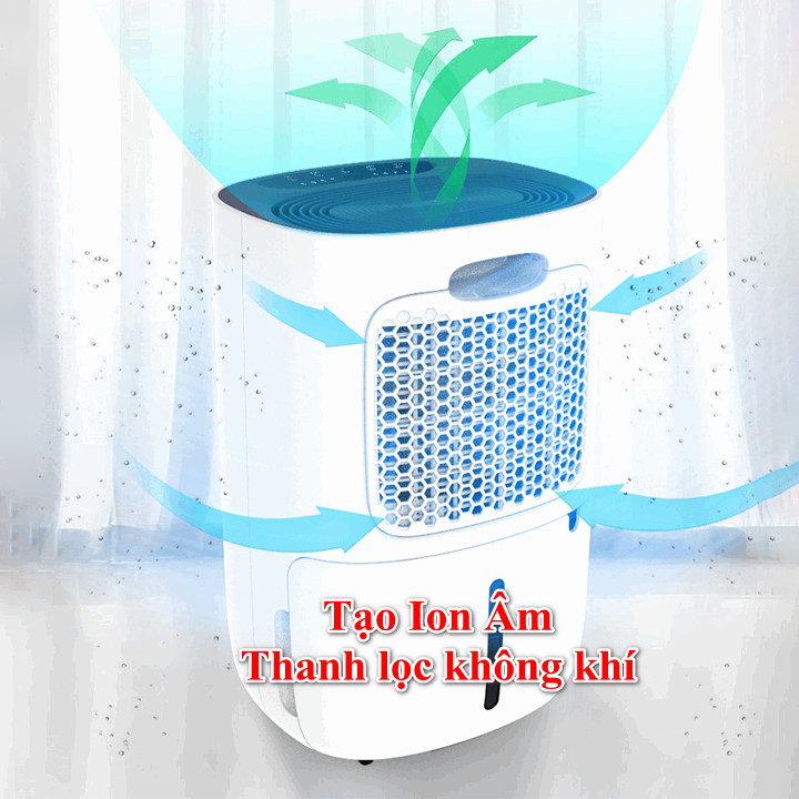 Máy hút ẩm không khí Deye DY-612S công nghệ mới độ ồn siêu thấp, thanh lọc ion âm, hẹn giờ thông minh Hàng Chính Hãng