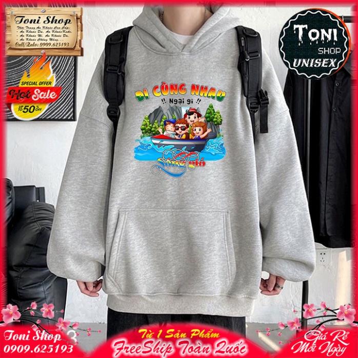 ÁO HOODIE ĐI CÙNG NHAU - In Pet Siêu Bền Siêu Đẹp - Full Size Full Màu