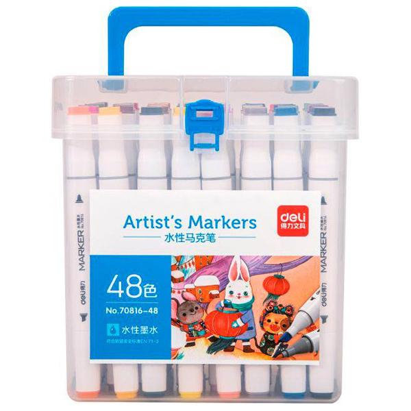 Hộp 48 Bút Marker Màu - Deli 70816-48