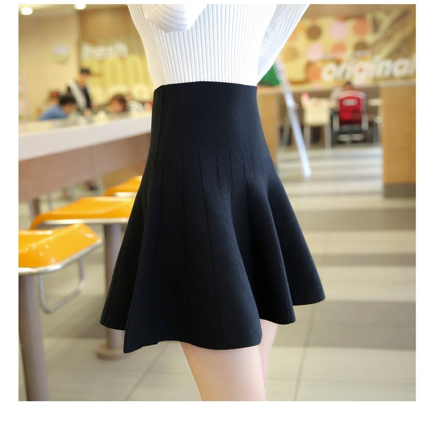 Chân váy xòe, chân váy xòe chất len, chân váy len xòe - CV084