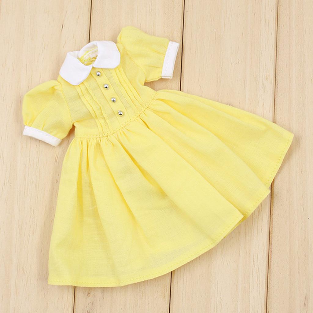 12.5cm Lovely Doll Dress Clothes Clothing Outfit for Neo Blythe Pullip Azone Licca Momoko Dolls Takara Dolls Dress up Accessory