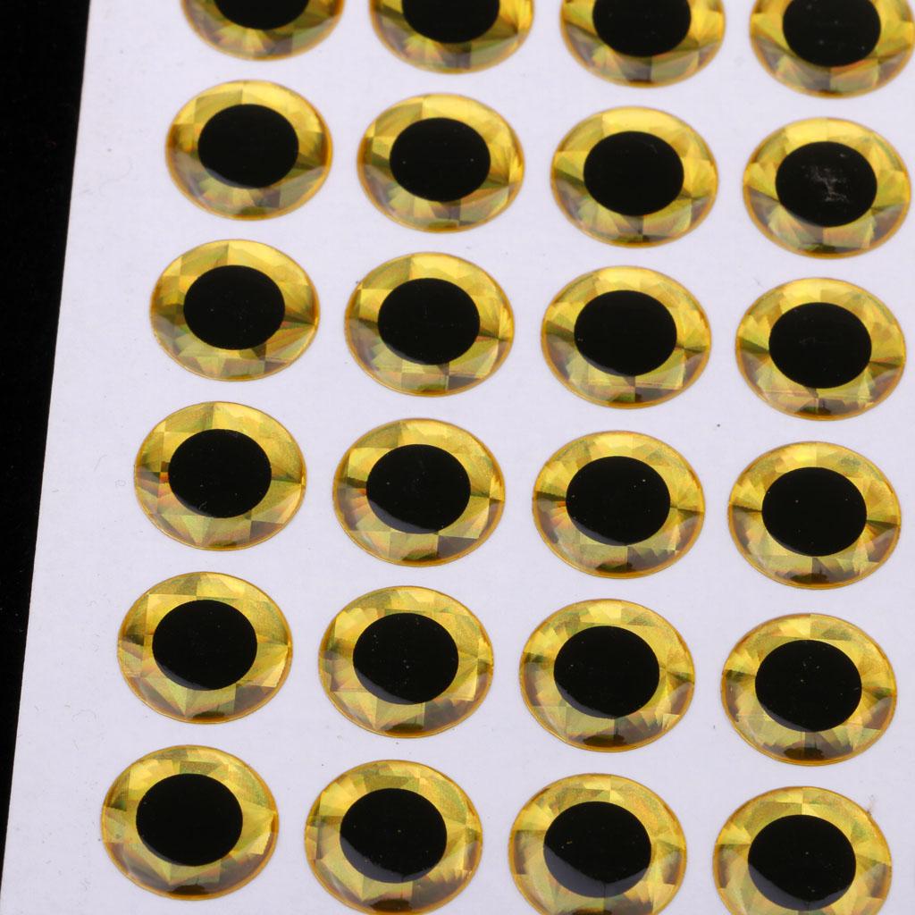 3D Holographic Lure Eyes for Fishing Bait Fly Tying Jigs Crafts Doll