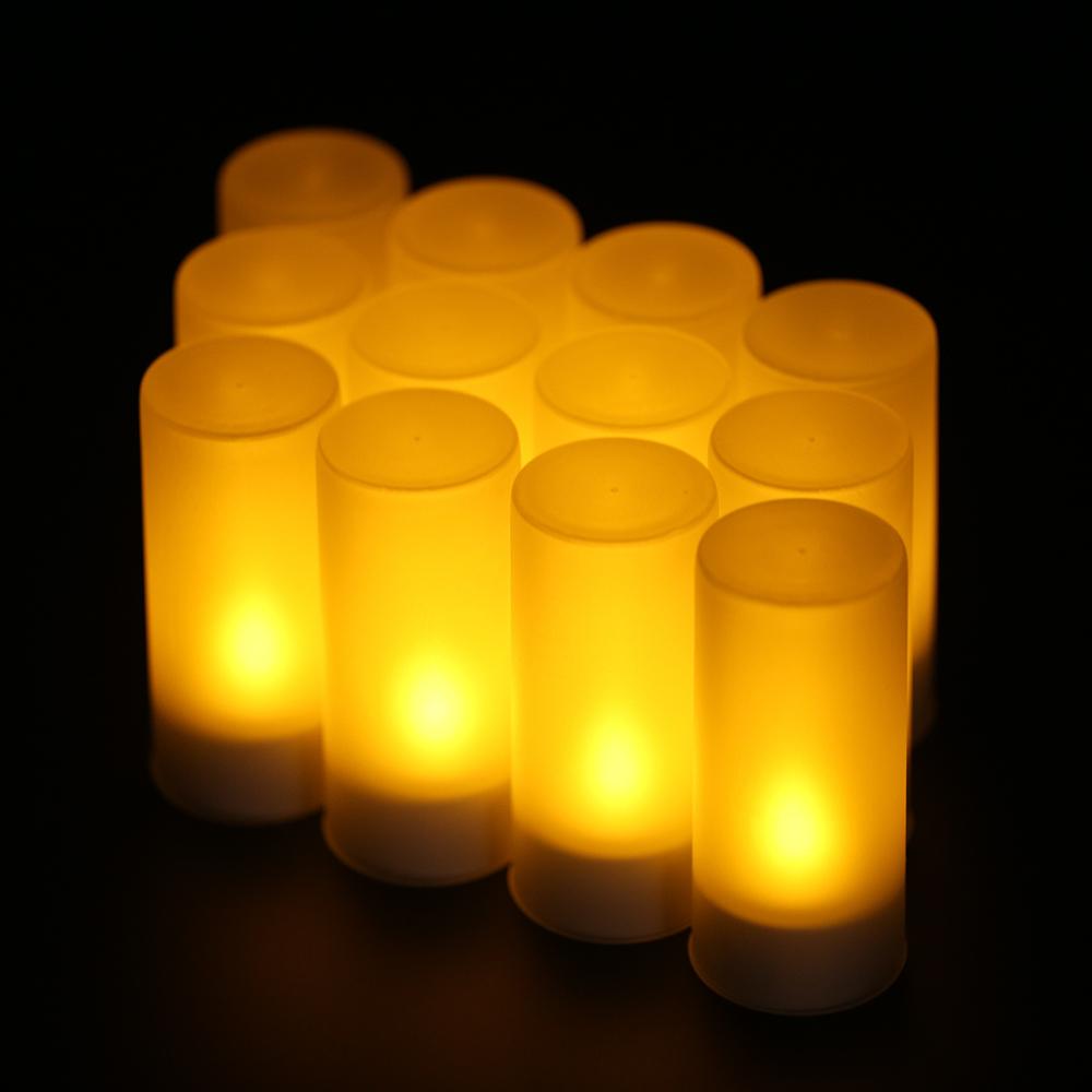 Set 12 Nến Điện Tử Sạc Điện Đèn Led