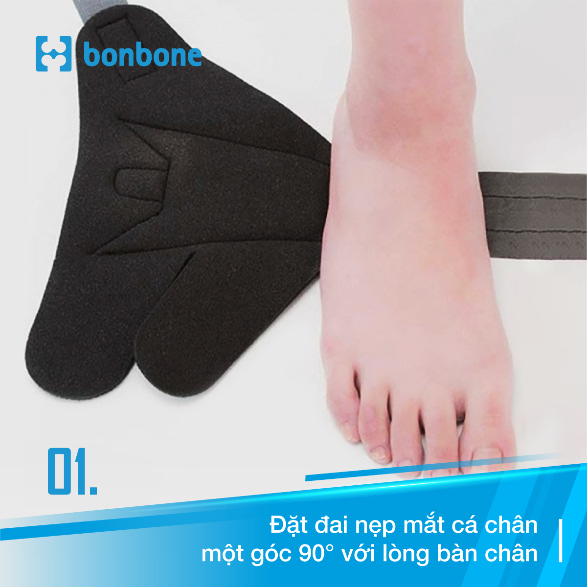 ĐAI NẸP MẮT CÁ CHÂN Dragon Fly Bonbone Nhật Bản - HỖ TRỢ PHỤC HỒI TỔN THƯƠNG MẮT CÁ CHÂN