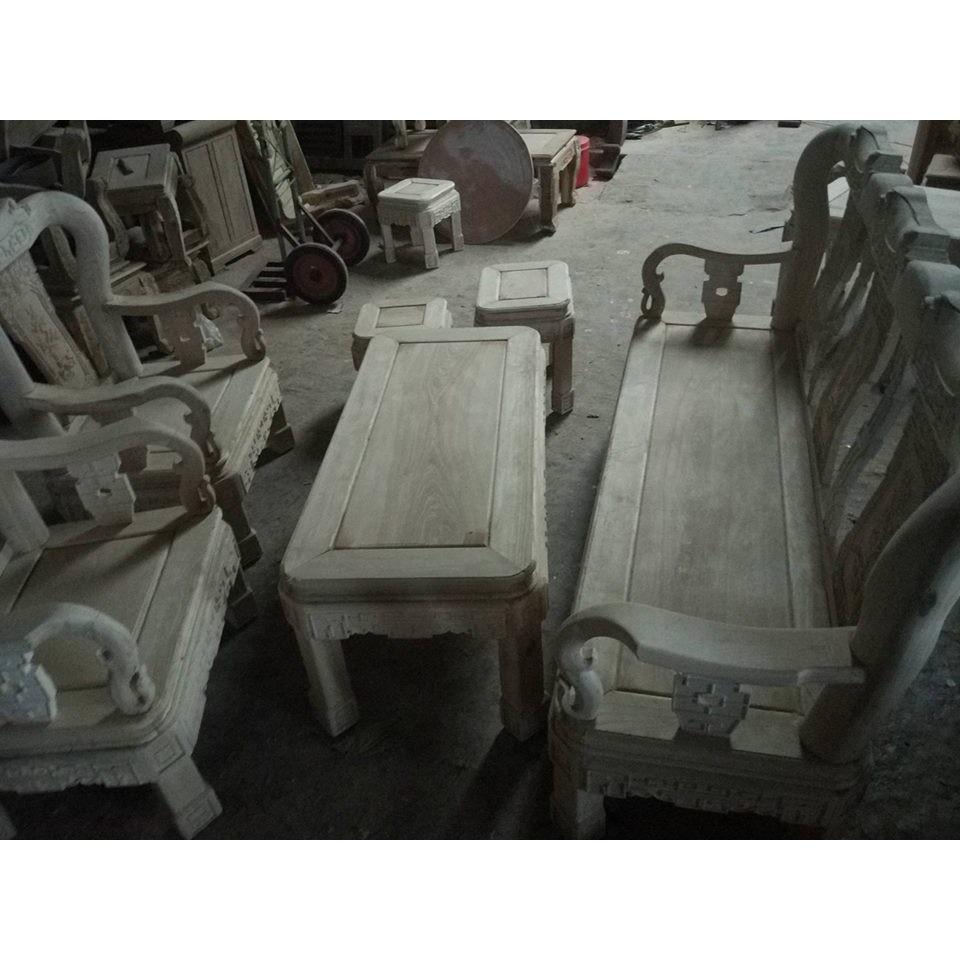 Bộ bàn ghế minh quốc triện gỗ sồi nga