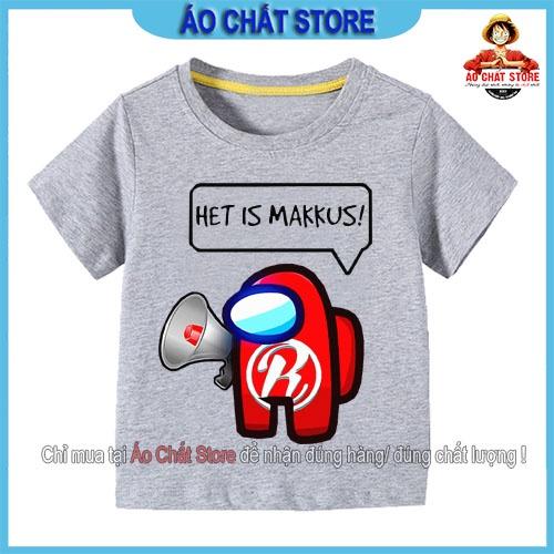 Áo Among Us skin HET IS MAKKUS cho trẻ em nhiều màu | vải đẹp AU46 | Áo Chất Store