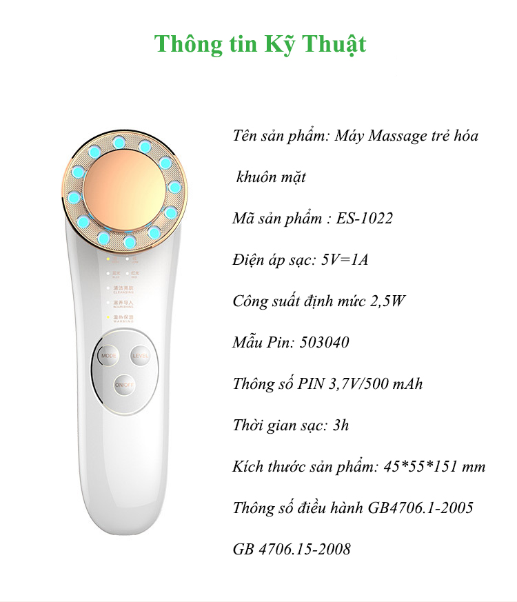 Máy Massage Mặt Đa Năng INFACE SONIC Sử Dụng Ion Nâng Cơ Điện Di Tinh Chất Mát xa, Làm Sạch, Trẻ Hóa Chăm Sóc Da Mặt Toàn Diện- HÀNG CHÍNH HÃNG