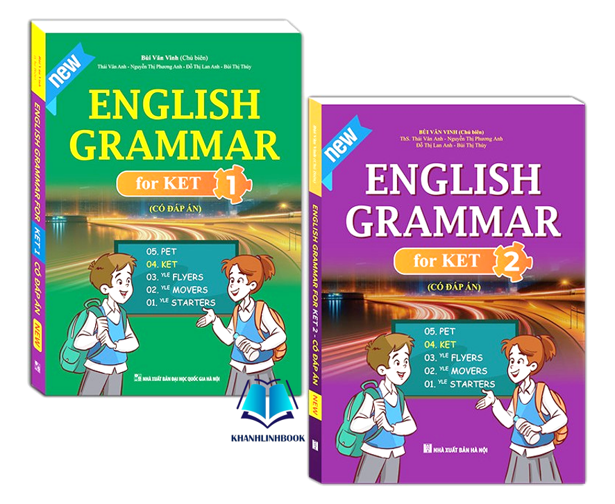 Sách - combo 2c English grammar for ket tập 1 và 2 ( có đáp án)