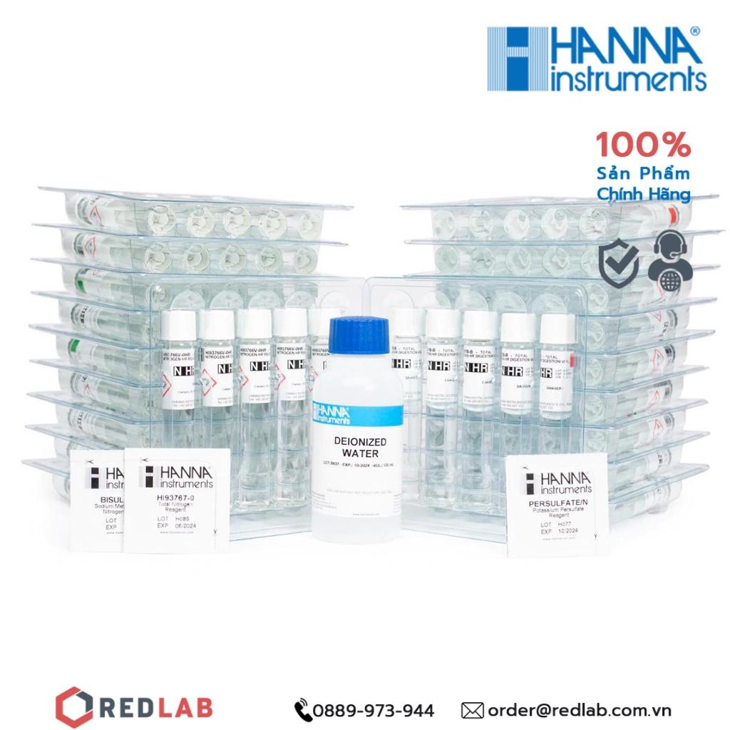 Thuốc thử Nito tổng Thang Cao dùng cho máy đo Hanna 16mm, 50 Lần Đo HI93767B-50