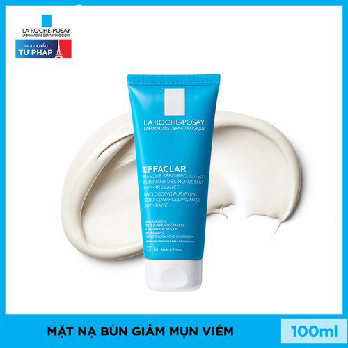 Mặt Nạ Bùn Giúp Làm Sạch Sâu Giảm Mụn Và Giảm Bóng Nhờn Trên Da La Roche-Posay Effaclar Sebo-Controlling Mask 100ml