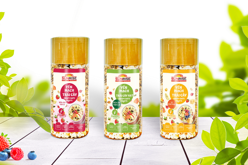 Yến mạch trái cây Sunrise ăn kiêng giảm cân hũ 250g
