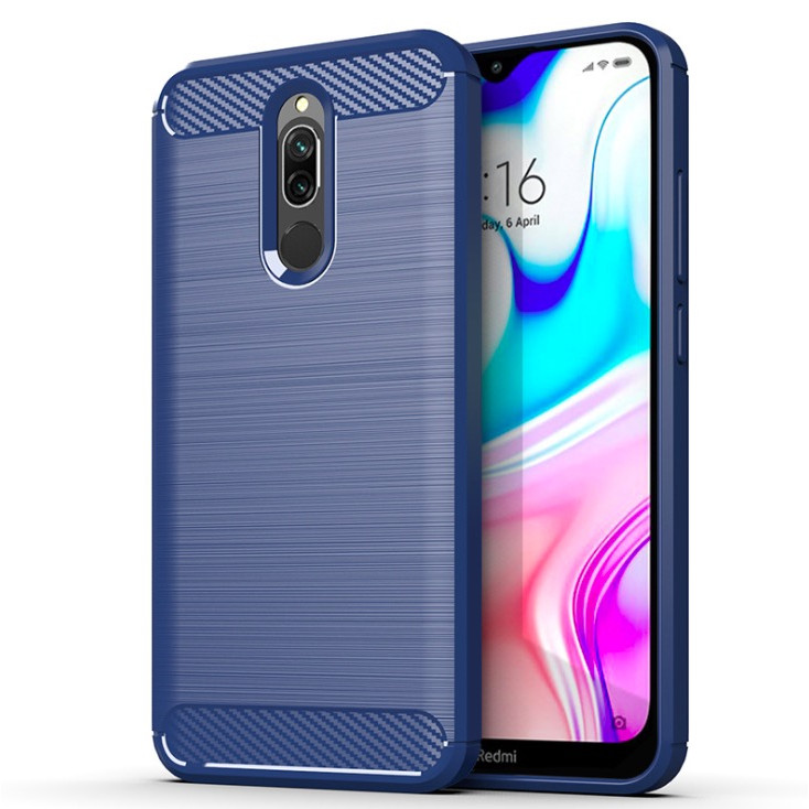 Ốp lưng chống sốc Vân Sợi Carbon cho Xiaomi Redmi 8