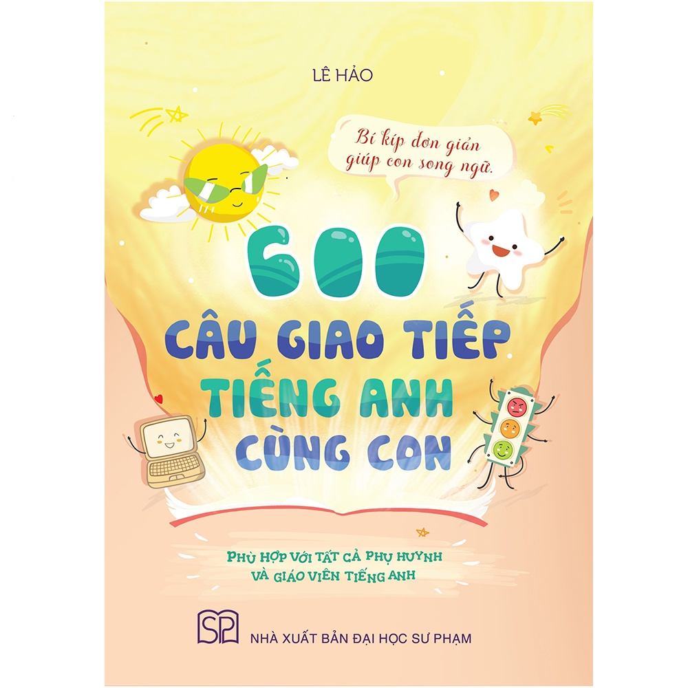 Sách - 600 câu giao tiếp Tiếng Anh cùng con