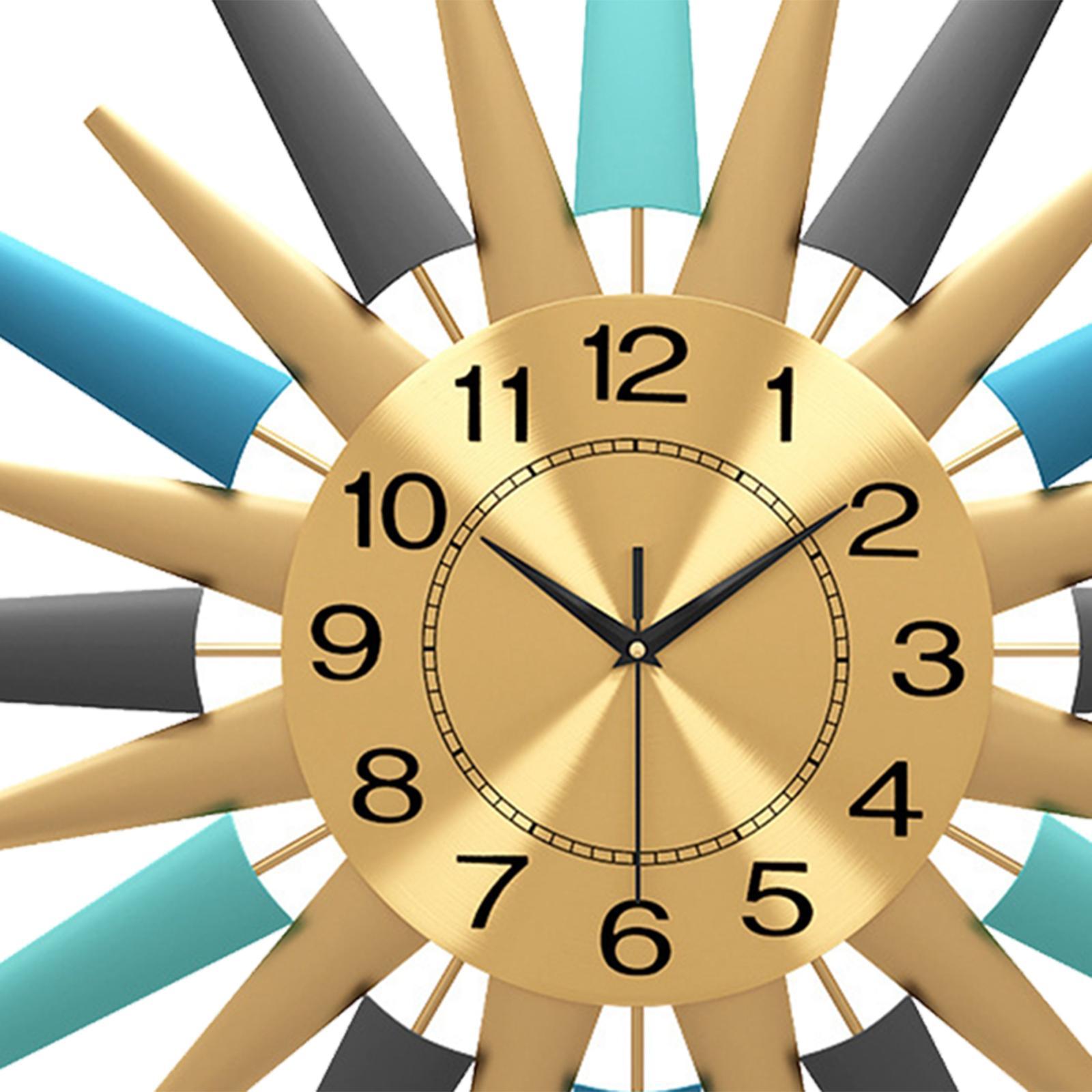 Modern Wall Clock Personality Large Decorative Silent for Kitchen Decorative