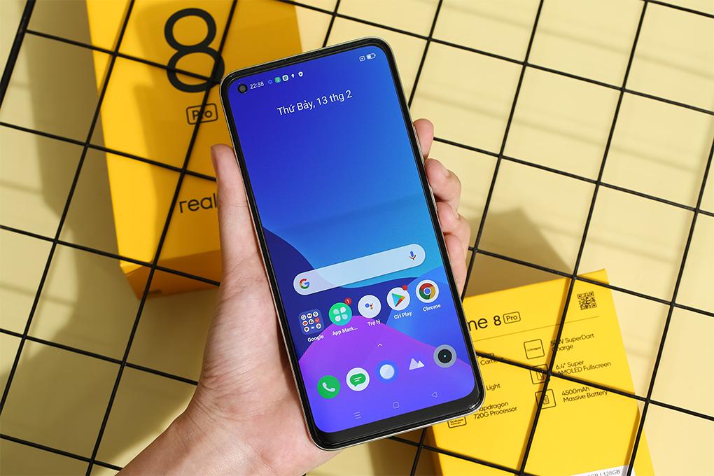 Điện thoại Realme 8 Pro Vàng Rực Rỡ Vàng - Hàng chính hãng