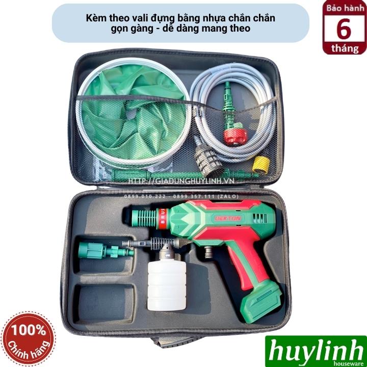 Máy xịt rửa xe dùng pin Dekton M21-SRX1401BL - Motor không chổi than