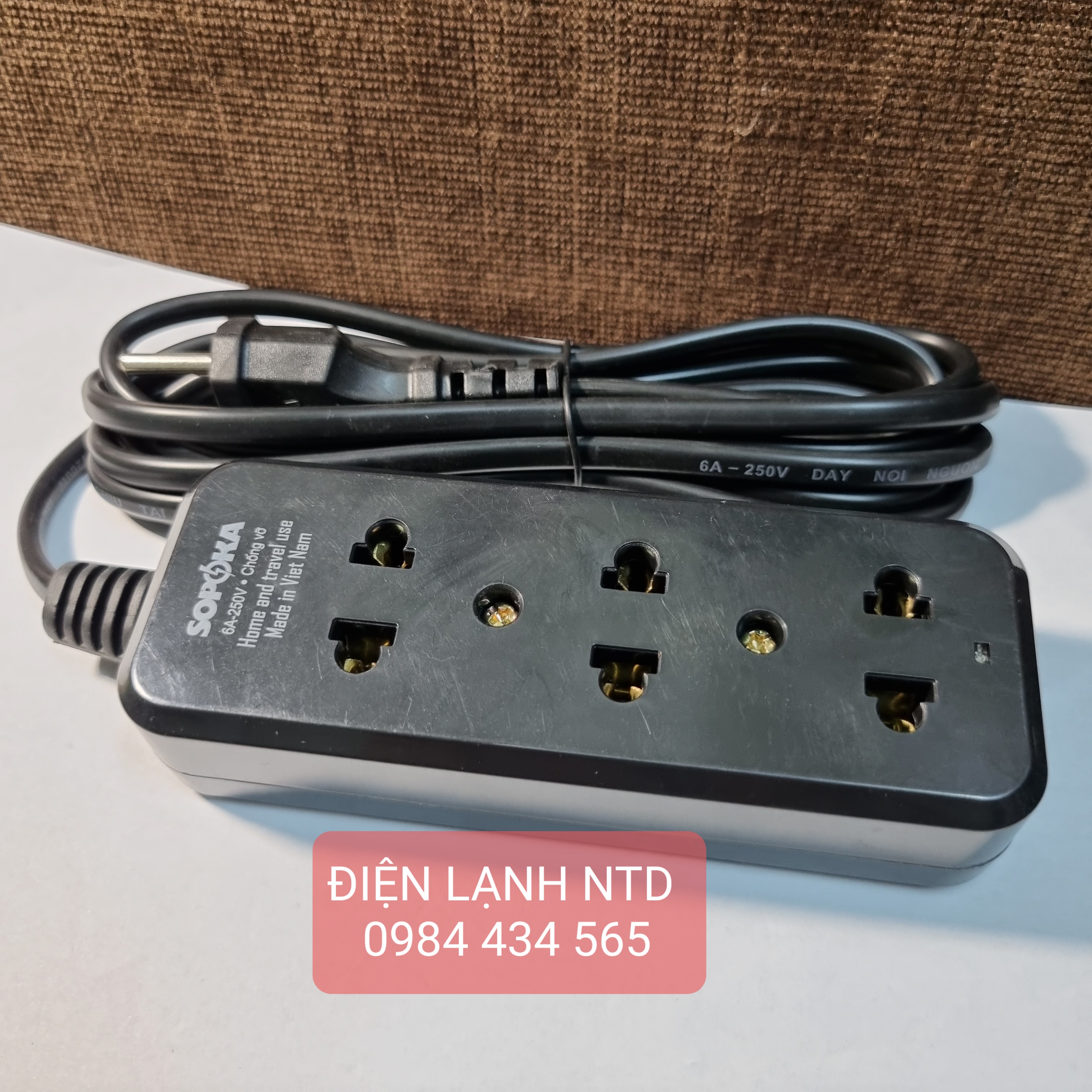 Ổ cắm điện 3 ổ SOPOKA/ổ cắm/ổ cắm liền dây 3 ổ cắm