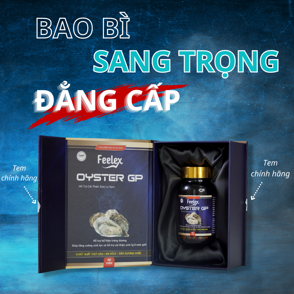 Viên uống tinh chất hàu biển Feelex Oyster GP, tăng cường sinh lực phái mạnh