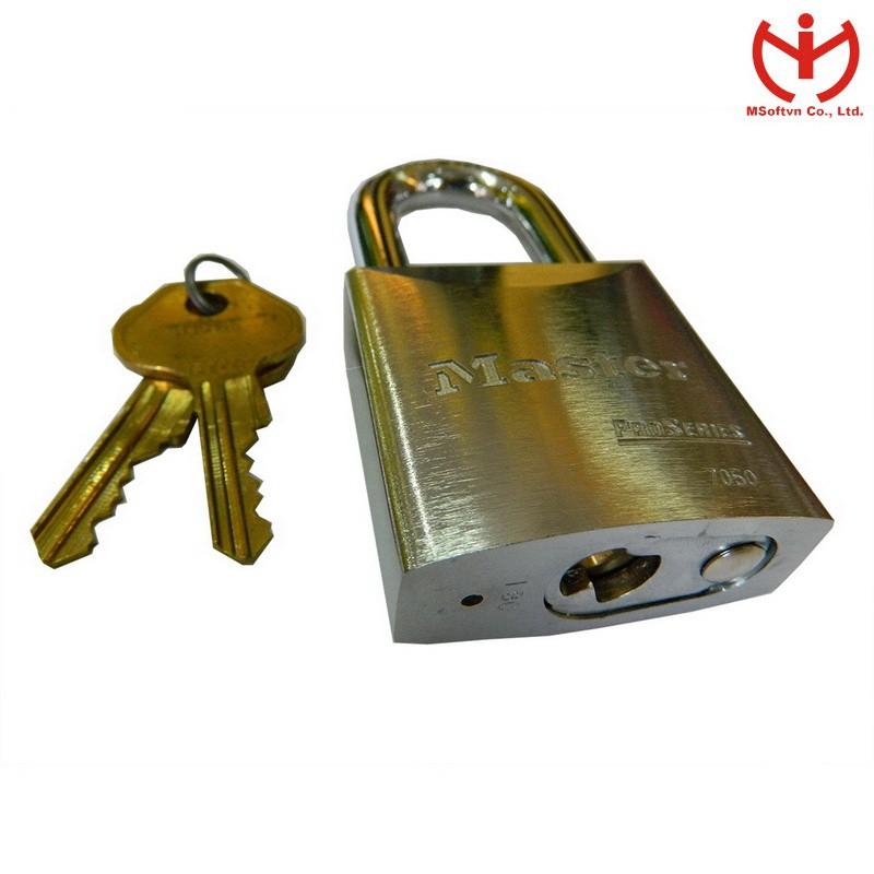 Ổ khóa thép Master Lock 7050 4KEY rộng 50mm 4 chìa - Dòng ProSeries