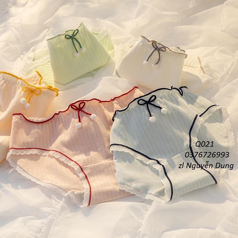 Quần Lót Nữ Cotton Nơ-Bi Thời Trang Ngang Eo . Hàng Loại Đẹp