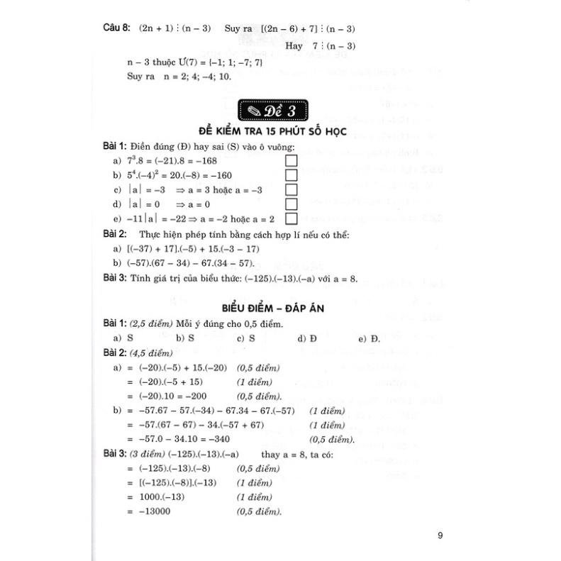 SÁCH - giới thiệu các dạng đề kiểm tra toán lớp 6 HA-MK