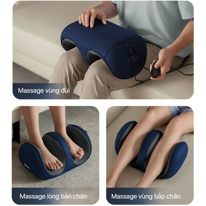 Máy Massage Chân Bấm Huyệt Đa Năng, Massage kiêm chườm nóng, giúp giảm đau mỏi, chống căng cơ, BH 12 tháng