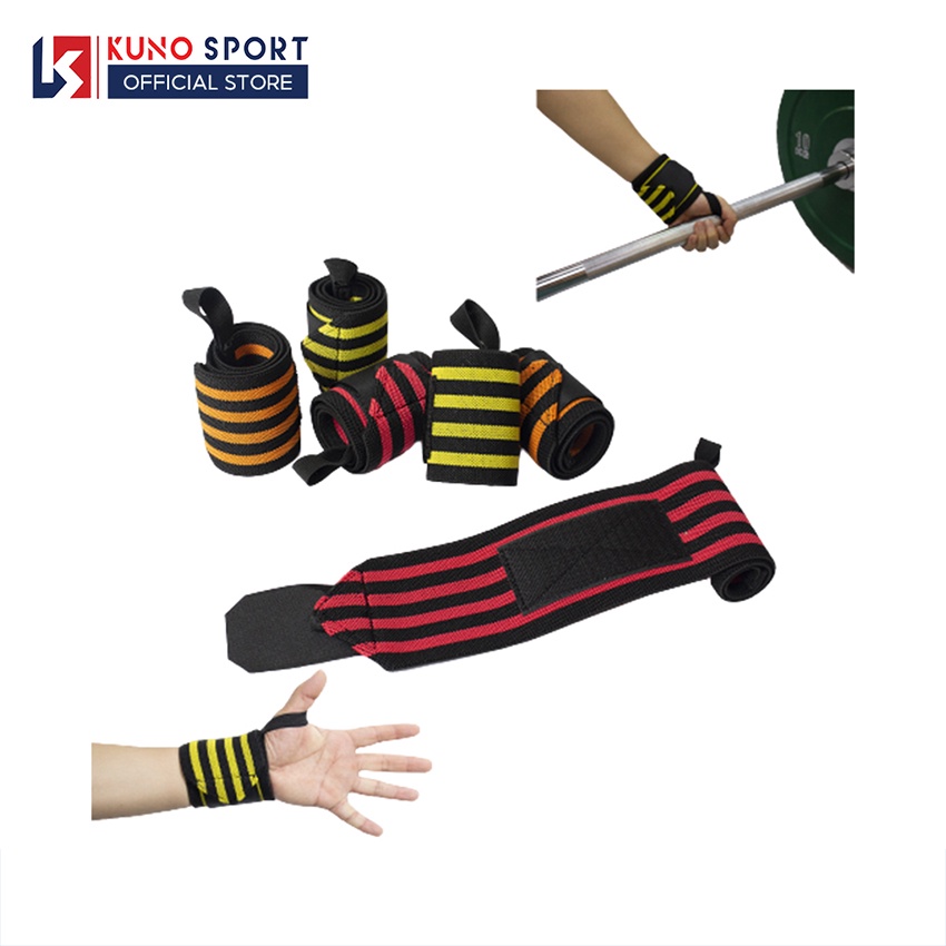 Băng quấn cổ tay KUNOSPORT bảo vệ trật khớp tay thể thao, băng quấn cổ tay xỏ ngón - KN16