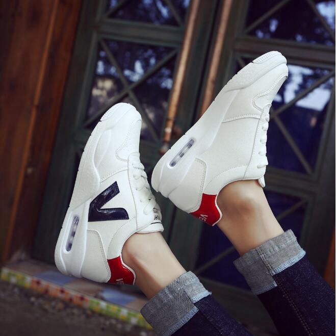 Giày sneaker thể thao phối dây cho nữ