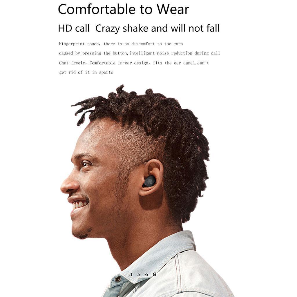 Sports Bluetooth Earbuds Wireless Earphone Stereo Headphone with Fan