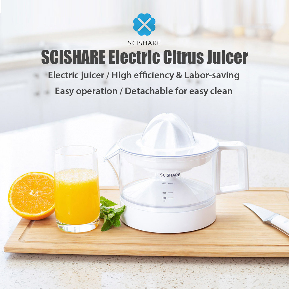 SCISHARE Electric Citrus Juicer Juice Maker Juice Extractor Compact Juicer for Healthy Juice Grapefruit Orange Lemon