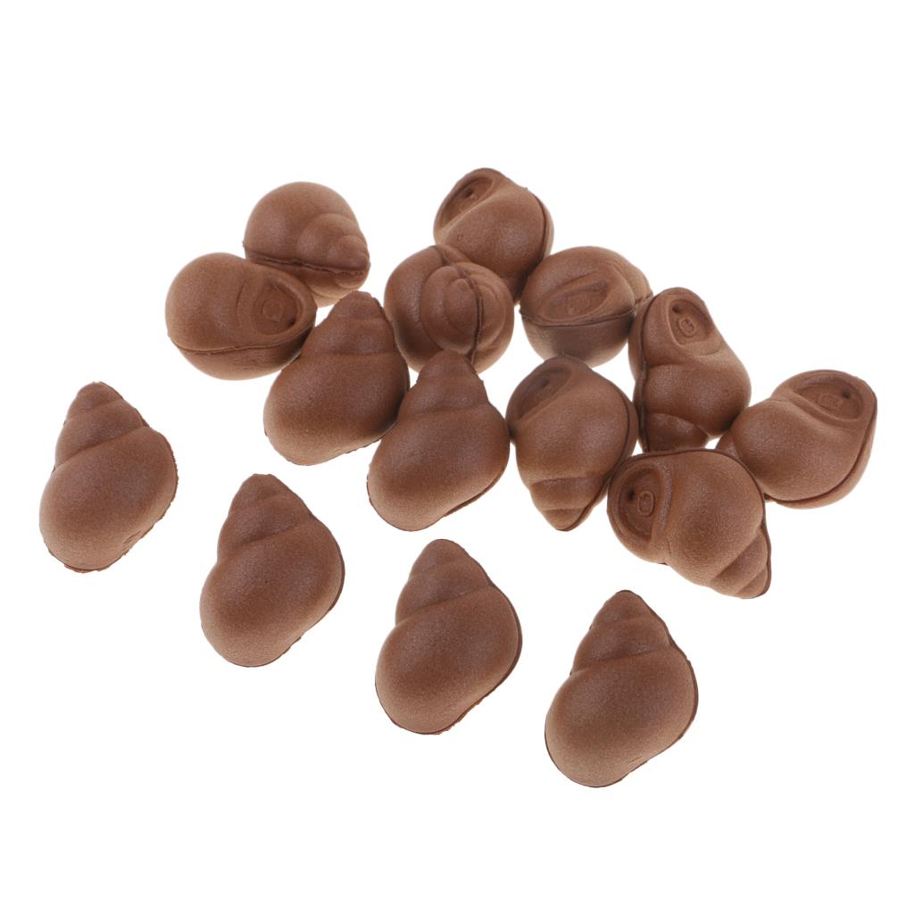 15pcs Pop up Boilies Baits Carp Fishing Lures Floating Snail Beads Red