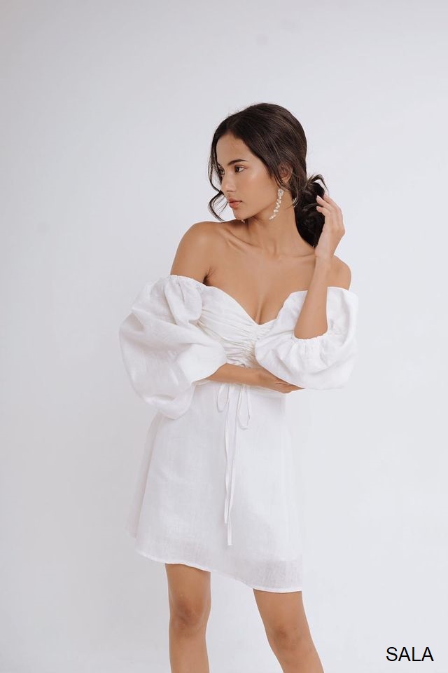 Đầm xòe rút dây thiết kế Sala dress - đầm dự tiệc thiết kế napubee