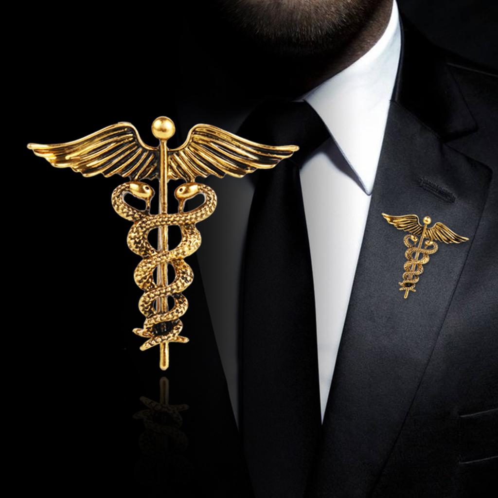 Mens Angel Wings Suit Brooch Badge Pins Collar Lapel Corsage