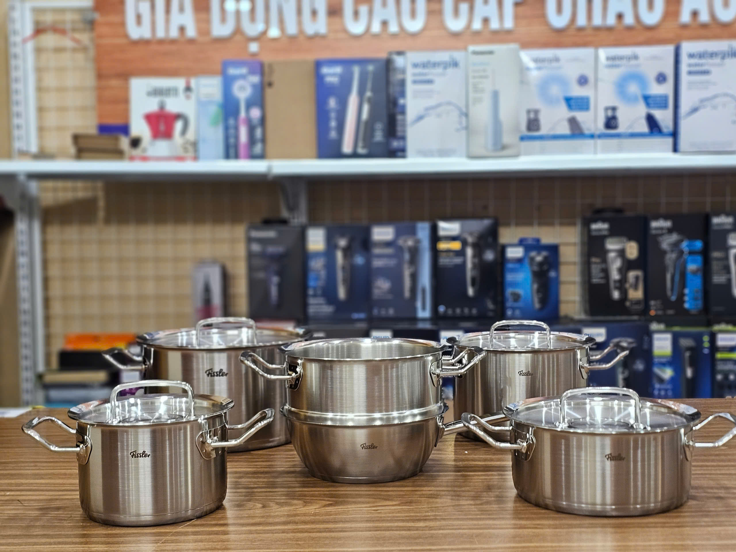Bộ Nồi Fissler Original Profi Collection Saucepan 6 Món cao cấp hàng chính hãng