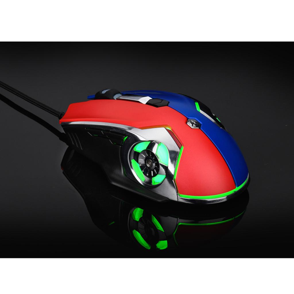 Wired USB Gaming Mouse Backlit Optical 3200DPI for Windows PC Gamer Laptop