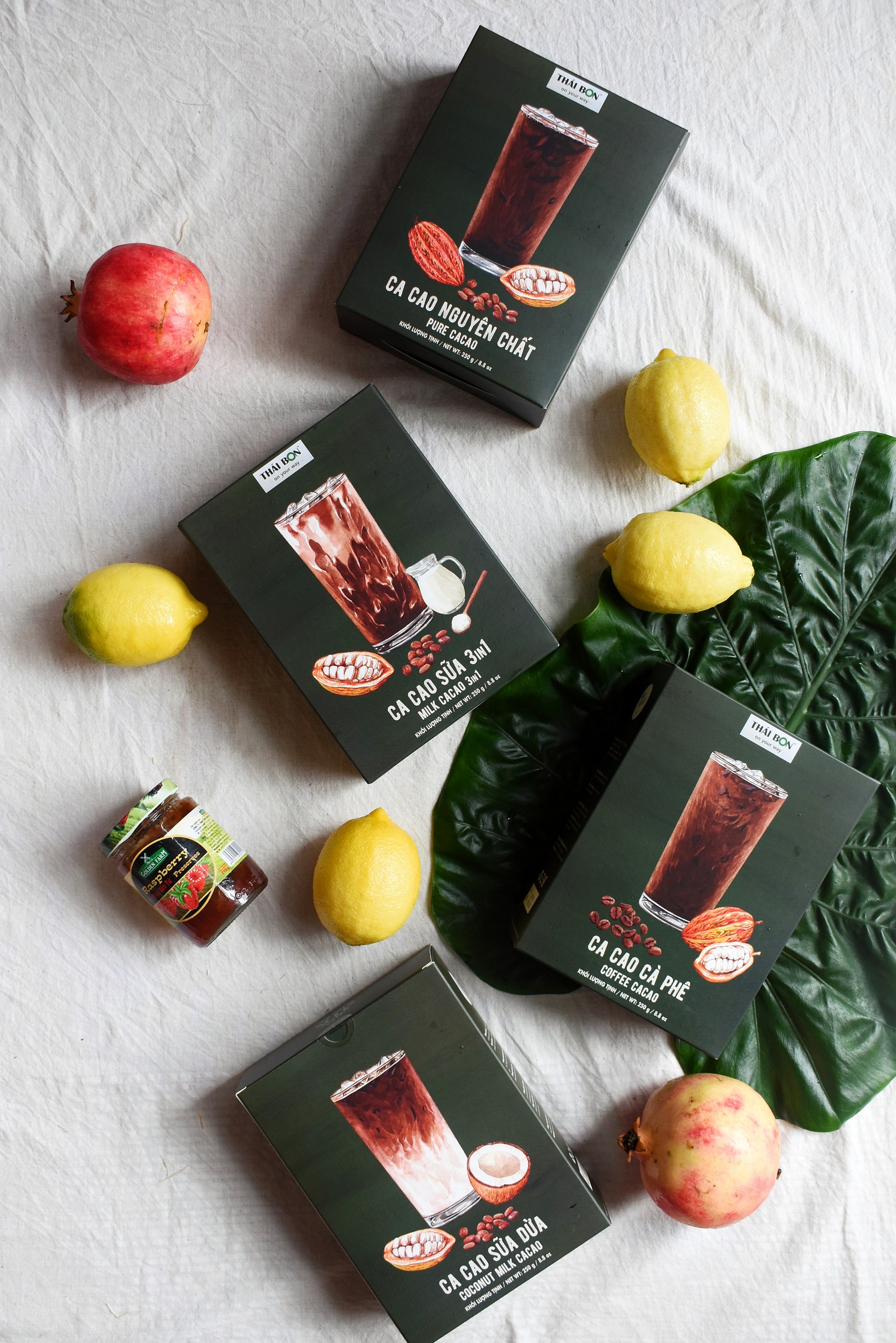 Cacao cà phê hộp 120g - Bột Cacao Thái Bon